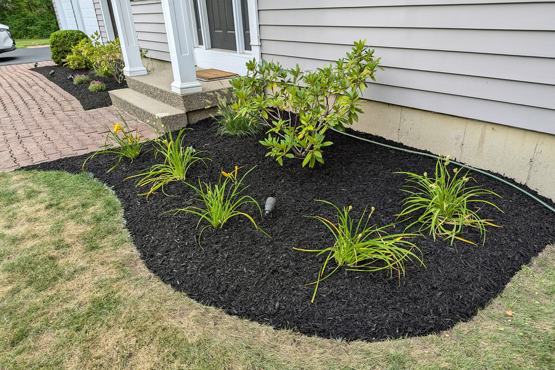 Thumbnail of completed sidewalk made of stone
