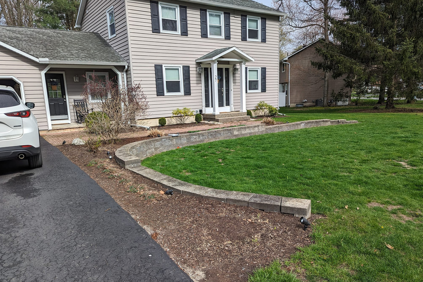 Thumbnail of completed sidewalk made of stone