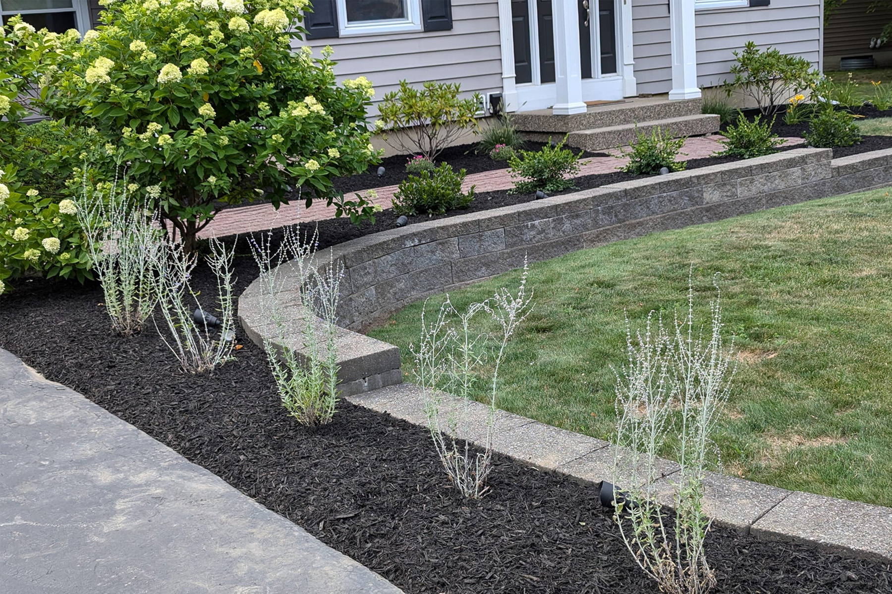 Thumbnail of completed sidewalk made of stone